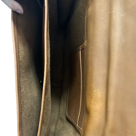 Coach Vintage Metropolitan Saddle Brown Leather Briefcase RARE COLLECTOR - Picture 6 of 10